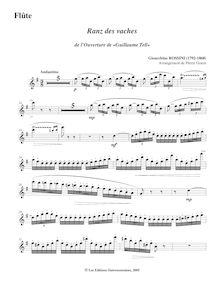 Partition flûte , partie, Guillaume Tell, Opéra in quatre actes