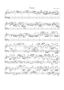 Partition complète, Fugue en B minor, B minor, Cecchetti, Paul