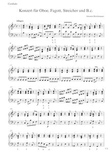 Partition Cembalo, Concerto pour hautbois et basson en B-flat major