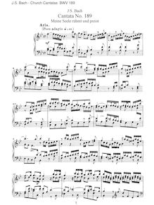 Partition complète, Meine Seele rühmt und preist, B♭ major, Hoffmann, Melchior par Melchior Hoffmann