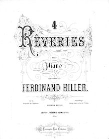 Partition complète, 4 Rêveries pour Piano, Op.17, Hiller, Ferdinand