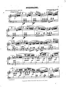 Partition complète, Polonaise, Op.53, Moscheles, Ignaz par Ignaz Moscheles