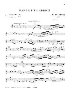 Partition clarinette (en B♭), Fantaisie-caprice, Op.118, Fantaisie-caprice : pour clarinette si♭ avec accompagnement de piano