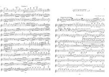 Partition complète et parties, Piano quintette, F major