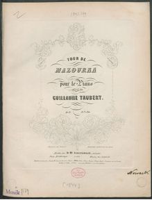 Partition complète, Tour de mazurka, Taubert, Wilhelm