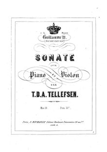 Partition complète, Sonata No.1 pour violon et Piano, Sonate pour piano et violon