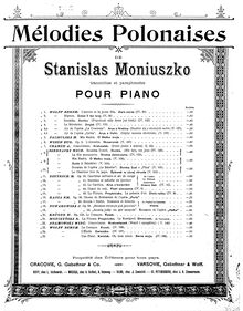 Partition complète, Gwiadzka, L etoile, Moniuszko, Stanisław