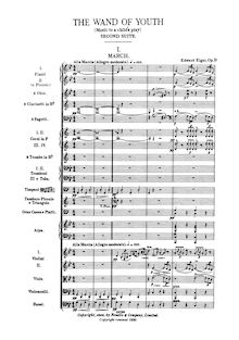 Partition complète, pour Wand of Youth,  No.2, Elgar, Edward