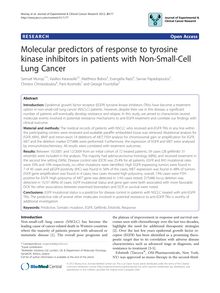 Molecular predictors of response to tyrosine kinase inhibitors in patients with Non-Small-Cell Lung Cancer