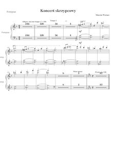 Partition violon Solo, violon Concerto No.1, D minor, Werner, Marcin