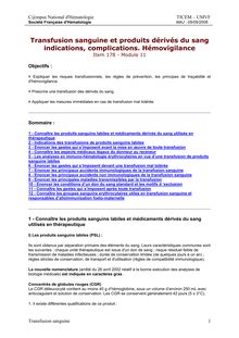 National d Hématologie TICEM UMVF Société Française d Hématologie MAJ