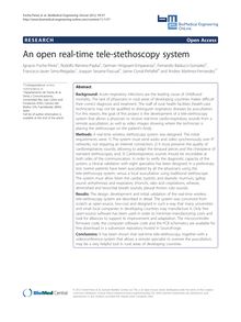 An open real-time tele-stethoscopy system