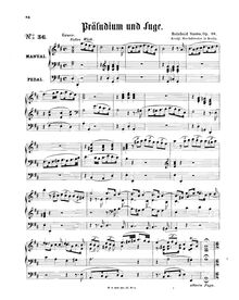 Partition complète, Prelude et Fugue, Op.18, Succo, Reinhold