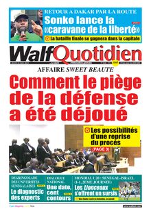 Walf Quotidien N°9348 - du jeudi 25 mai 2023