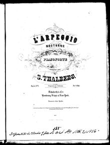 Partition complète, Grand Nocturne, Op.35 No.1, Grand nocturne (F-sharp major) [Publisher titles: Trémolo or  Arpeggio] par Sigismond Thalberg