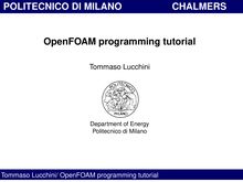 OpenFOAM programming tutorial