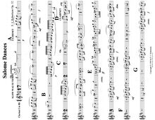Partition clarinette 1, Salome Dances, C major, Robertson, Ernest John