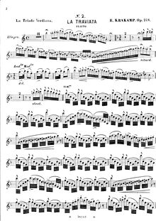 Partition flûte , partie, Fantasia sulla Traviata di Verdi, Op.248