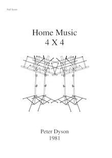 Partition complète, Home Music 4 X 4, Dyson, Peter