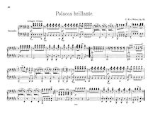 Partition complète, Polacca brillante, Op.72, Grande polonaise brillante / L hilarité par Carl Maria von Weber