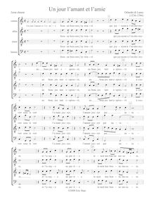 Partition chœur 2, French chanson, C major, Lassus, Orlande de