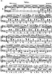 Partition complète (alternate scan), valses, Chopin, Frédéric par Frédéric Chopin