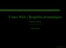 Cours Web : Requêtes dynamiques
