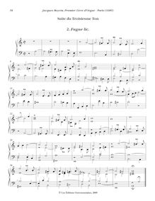 Partition , Fugue lic., Oeuvres complètes d orgue, Boyvin, Jacques