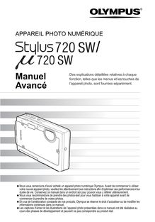 Manuel avancé - Olympus Stylus 720SW