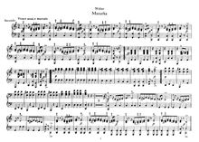 Partition , Mazurka en C major, 6 pièces, 6 Pièces, Weber, Carl Maria von
