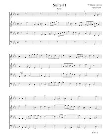 Partition Aire, VdGS No.109 - partition complète (Tr Tr B B), Airs et Fantasia pour 4 violes de gambe