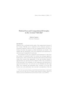 Medical fees and compositional principles in Avestan Videvdad