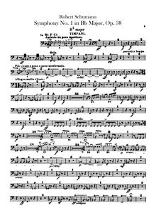 Partition timbales, Triangle, Symphony No.1, "Spring"
