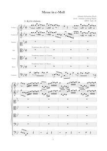 Partition complète, Mass en C minor, C minor, Durante, Francesco