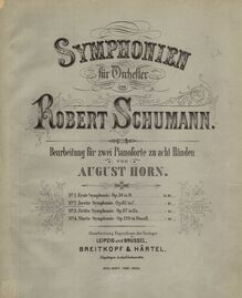 Partition couverture couleur, Symphony No.2, Op.61, C Major, Schumann, Robert
