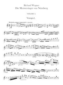 Partition violons I, Die Meistersinger von Nürnberg, Wagner, Richard