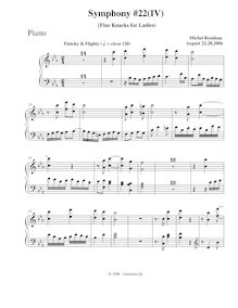 Partition Piano, Symphony No.22, C minor, Rondeau, Michel par Michel Rondeau