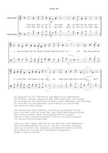 Partition Ps.80: Du Hirt Israel, höre uns, SWV 177, Becker Psalter, Op.5