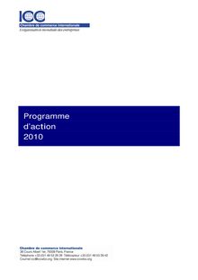 Programme d action 2010