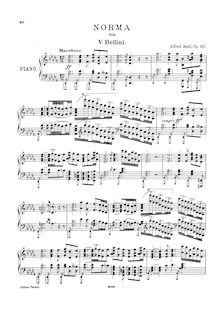 Partition complète, Reminiscences sur Norma, Op.20, Jaëll, Alfred