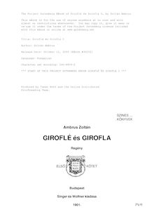 Giroflé és Girofla I