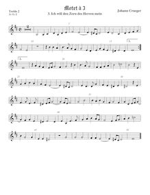 Partition viole de gambe aigue 2 (alto clef), Motets, Crüger, Johann par Johann Crüger