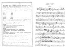 Partition parties complètes, corde Sextet No.1, Op.41, E♭ major