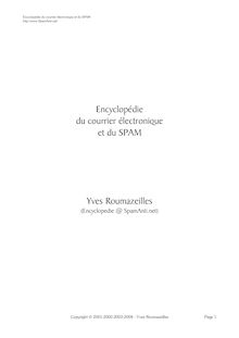 Encyclopédie du courrier électronique et du SPAM Yves Roumazeilles