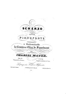 Partition complète, Scherzo, Mayer, Charles