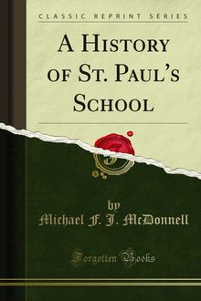 History of St. Paul s School