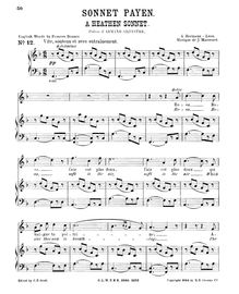 Partition complète (F Major: haut voix et piano), Sonnet païen par Jules Massenet