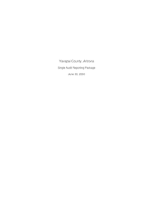 Yavapai County June 30, 2003 Single Audit Report