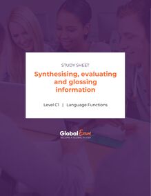 Synthesising, evaluating and glossing information