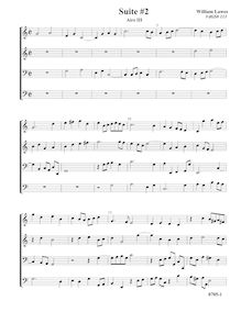 Partition Aire, VdGS No.113 - partition complète (Tr Tr B B), Airs et Fantasia pour 4 violes de gambe